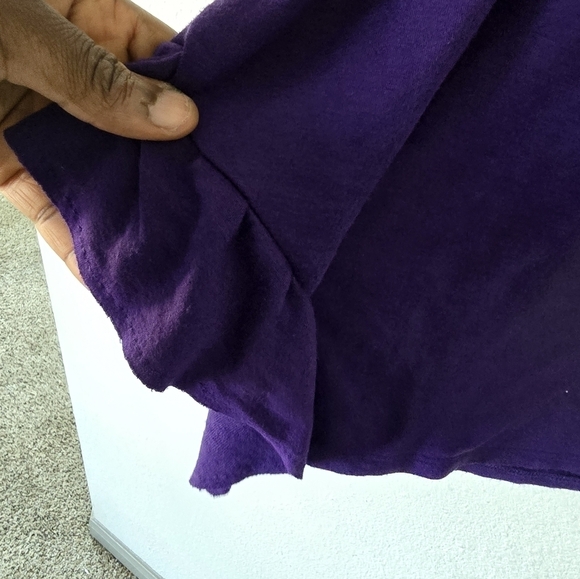 Lane Bryant Blouse Sz 26/28 Plus Women Purple Stretchy Casual - Picture 5 of 10